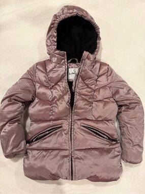 Sam Edelman Shimmery Light Mauve Puffer Jacket Size 5/6